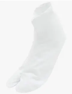ホワイト足袋型ソックス 滑り止め付き