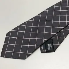美品 BURBERRY BLACK LABEL シルク ネクタイ ピンクライン