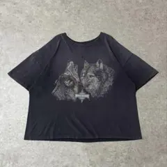 USA製 Cove Creek プリントTシャツ アニマル柄 シングルステッチ