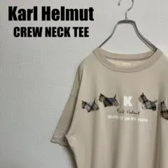 Karl HelmutクルーネックTシャツLピンクハウス半袖ベージュカールヘルムのサムネイル