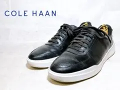 【美品】COLE HAAN 上質 レザースニーカー 本革 黒 US9.5M