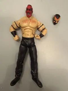 WWE フィギュア 赤いマスク付き