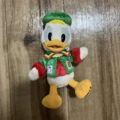 ディズニー ドナルド ぬいぐるみバッジ サンタヴィレッジ クリスマスファンタジー