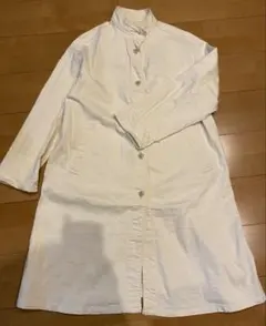 無印良品 MUJI 生成り ストレッチ デニム コート M-L ナチュラル