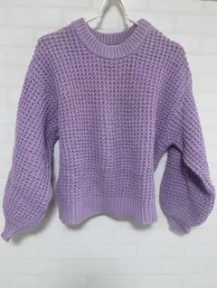 relume ラベンダー ニットセーター