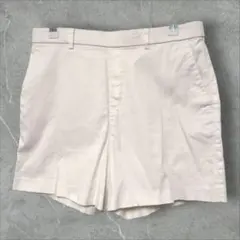 ユニクロ チノショートパンツ Lサイズ オフホワイト コットンストレッチ