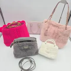 バッグ 5点セット Samantha レディース ファー 秋冬向け ハンドバッグ