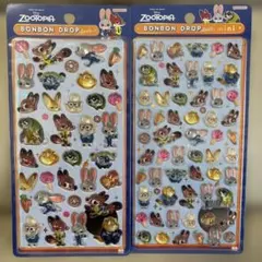 【正規品】ボンボンドロップシール　ズートピア2 ズートピア　ミニ　2種セット