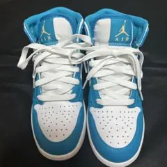 AIR JORDAN 1 MID(GS) AQUATONE 22.5cm
