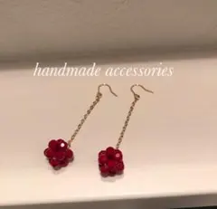 一粒ビーズボールピアス（R）イヤリング