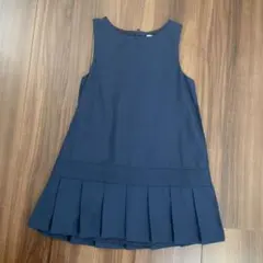 ネイビー プリーツスカート ワンピース110㎝