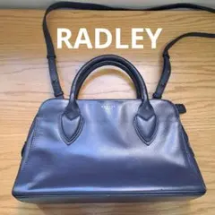 RADLEY ネイビー レザー ショルダーバッグ
