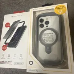 iFace iPhone 15 Pro用ケース　グレー　MagSafe 新品