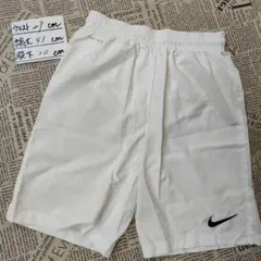 ナイキ ジュニア 150 160 白 サッカーパンツ ハーフパンツ ピステ