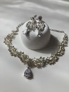 bride me ネックレス、ピアスセット ウェディング 結婚式 披露宴