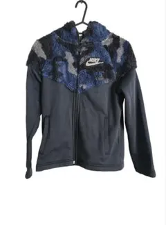 Nike カモフラージュ 裏起毛 パーカー M10-12 キッズ ジュニア
