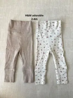 H&M adorable レギンスセット 2-4m