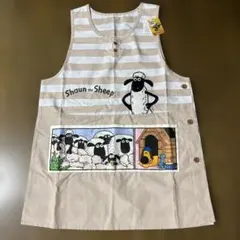 ひつじのショーン　Shaun the Sheep エプロン ベージュ　M〜Lのサムネイル
