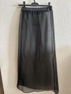 シティショップロングスカート 2点セット 黒 紫のサムネイル