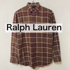Ralph Lauren チェック ボタンダウンシャツ 170 ラルフローレン