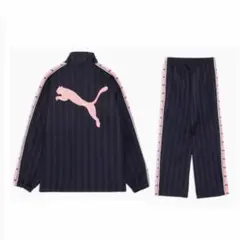 プーマ ジャージ 復刻 プージャー セットアップ ネイビー ピンク S M