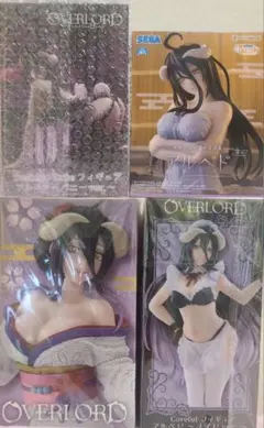 オーバーロード セクシー美少女フィギュア アルベド 4個セット まとめ売り
