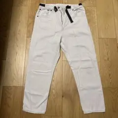 niko and ... ベルト付きジーンズ S/M ホワイト