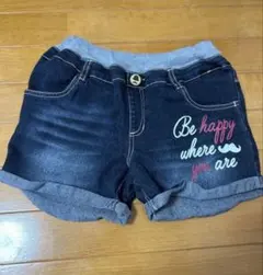 キッズ デニム ハーフパンツ 150cm