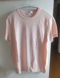 UNIQLO メリノクルーネックセーター 半袖ピンク XL