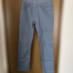 グレー スリムフィット 長ズボン
