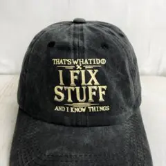 【USA古着】I FIX STUFF　アメリカ企業　ビンテージ　6パネルキャップのサムネイル