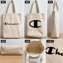 Champion チャンピオン トートバッグ キャンバス 生成り ロゴ