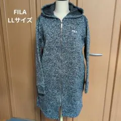 FILA ニットアウター 裏フリース LLサイズ グレー系