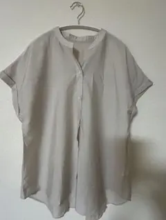 GLOBAL WORK ベージュ ボタン付き シャツ