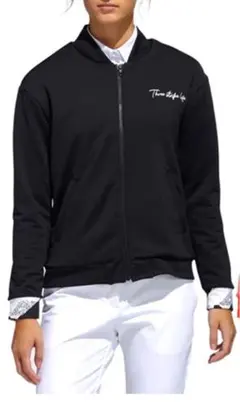 アディダス　ジップアップジャケットMレディースゴルフウェア　ゴルフジャケット　黒