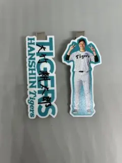 49 大竹耕太郎　3点セット (ヘアクリップ、キーホルダー2点)阪神タイガースのサムネイル