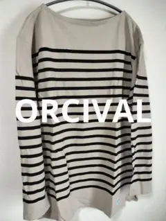 【美品】【フランス製】オーシバル ラッセルボーダーバスクシャツ チュニック