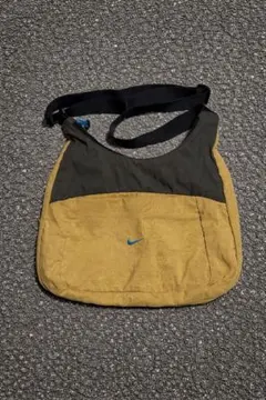 激レア！！ 好配色 Nike ショルダーバッグ ベージュ ブルー90s 古着