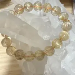 【天然】タイチンルチル クォーツ ブレスレット 34.5g