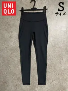 ユニクロ エアリズム レギンス S 黒 UVカット 接触冷感 ヨガ ランニング