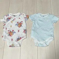 GAPベビー　ボディスーツ　ロンパース　0-3month 2枚セット