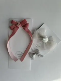 リボンヘアアクセサリーセット