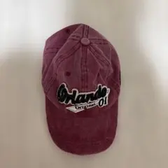 SHEIN キャップ ビンテージ風 赤