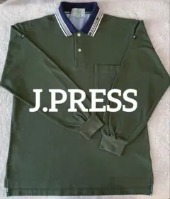 J.PRESS GOLF 長袖ポロシャツ Lサイズ 綿100% 日本製 ゴルフのサムネイル