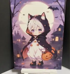 ハロウィン29 おすそ分けファイル　人物ステッカー　男の子　コラージュ素材