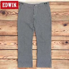 08M129◯ EDWIN シアサッカー シューカットパンツ ゴルフパンツ M