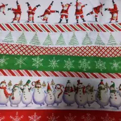 クリスマスデザイン 綿生地