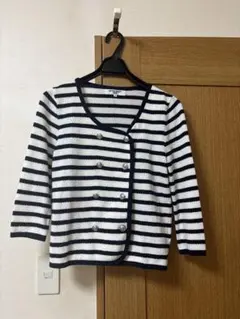 NATURAL BEAUTY BASIC ストライプカーディガン