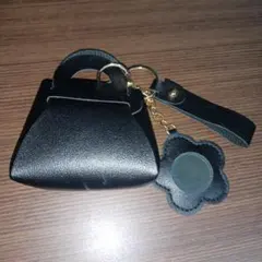 ミニバッグ型キーホルダー・バッグチャーム 【ブラック】