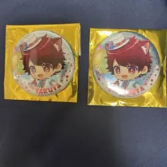 A3! ナンジャタウンキラキラ缶バッジコレクション(春組、夏組) 佐久間咲也2点
